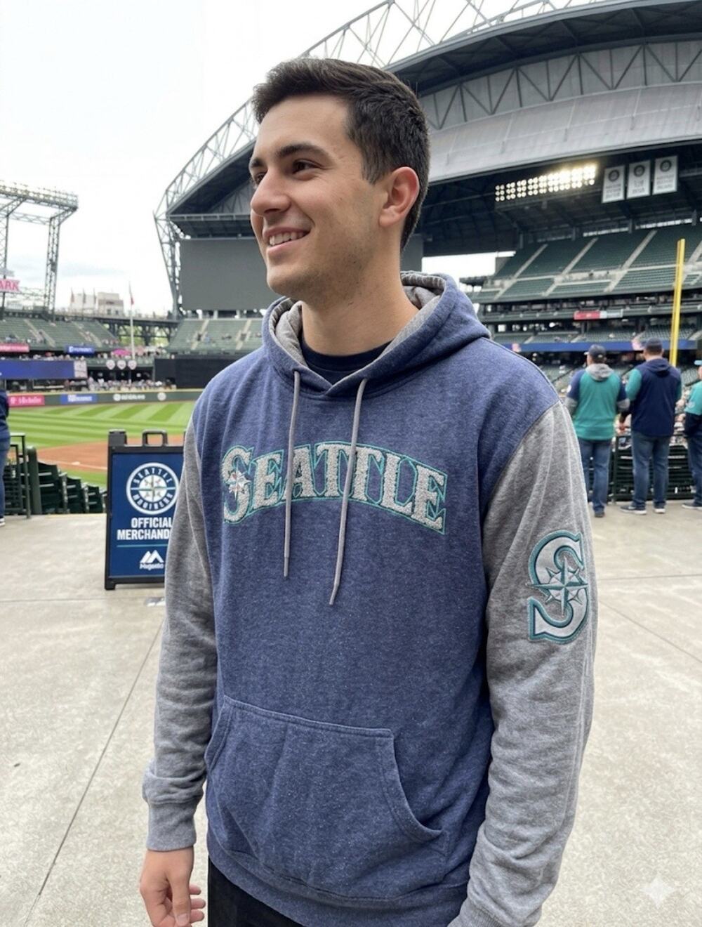 Majestic - Seattle Mariners Pullover Hoodie - Size XL